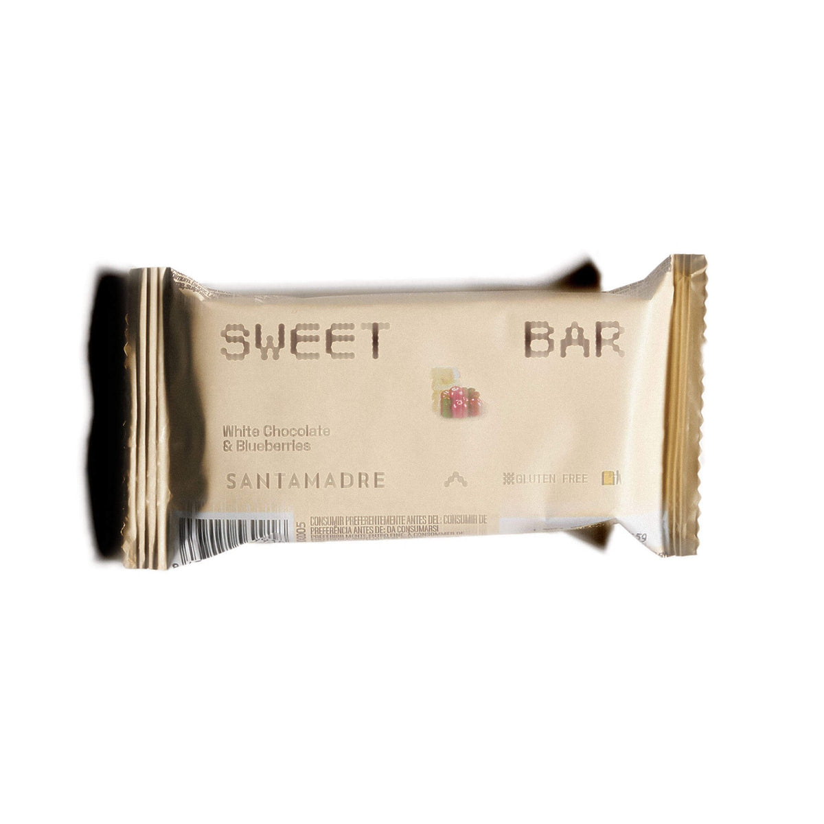 Barrita de Energética Sin Gluten · Sweet Bar - Chocolate Blanco y Arándanos