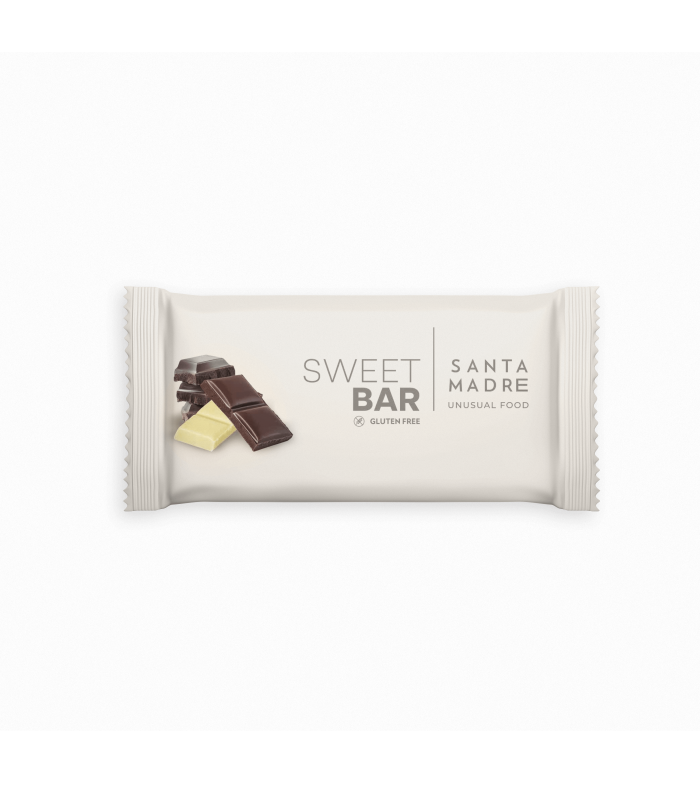 Glutenfreier Energieriegel · Sweet Bar - Weiße Schokolade und Heidelbeeren